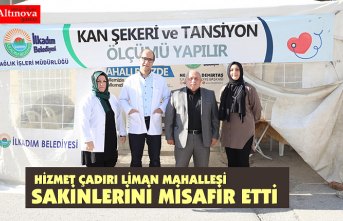 HİZMET ÇADIRI LİMAN MAHALLESİ SAKİNLERİNİ MİSAFİR ETTİ