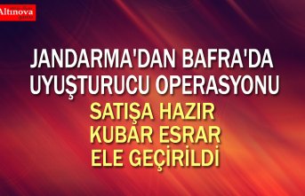 JANDARMA'DAN BAFRA'DA UYUŞTURUCU OPERASYONU