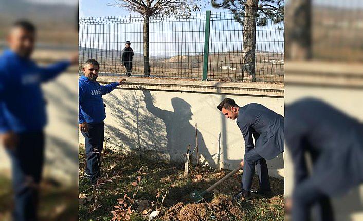 Kavak'ta her eğitim kurumuna bir fidan