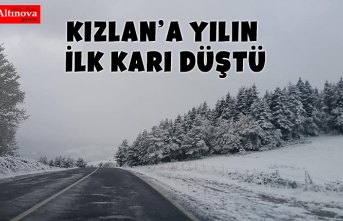 Kızlan' a yılın ilk karı düştü