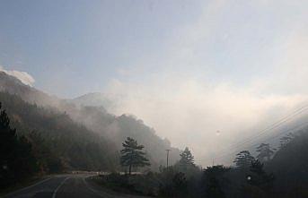 Mudurnu'da sis ulaşımı olumsuz etkiledi
