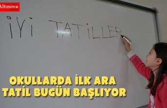 Okullarda ilk ara tatil bugün başlıyor