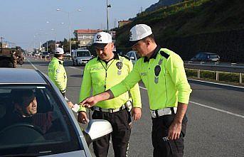 Ordu'daki trafik denetimlerinde 114 araç trafikten men edildi