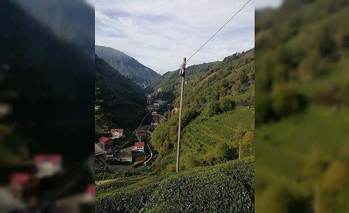 Rize'de elektrik akımına kapılan kişi öldü