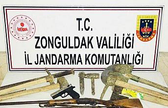 Zonguldak'ta kaçak kazı yapan 3 kişi yakalandı