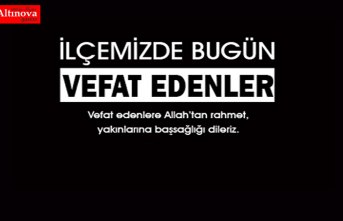 9 Aralık Pazartesi Bafra Vefat İlanları