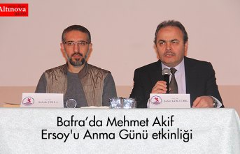 Bafra’da Mehmet Akif Ersoy'u Anma Günü etkinliği