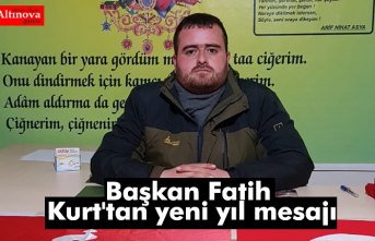 Başkan Fatih Kurt'tan yeni yıl mesajı