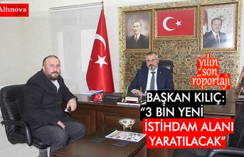 Başkan Kılıç: “3 bin yeni istihdam alanı yaratılacak”