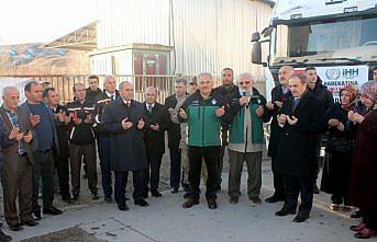 Bayburt'tan İdlib'e insani yardım malzemesi gönderildi