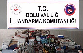 Bolu'da kaçak içki ve sigara operasyonunda 4 şüpheli yakalandı