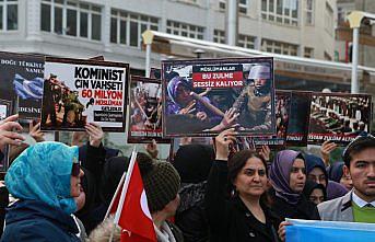 Çin'in Doğu Türkistan politikaları Samsun ve Tokat'ta protesto edildi