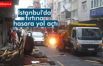İstanbul'da fırtına hasara yol açtı