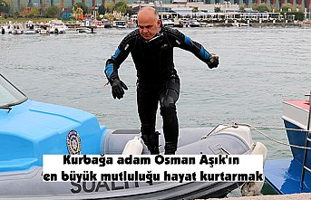 Kurbağa adam Osman Aşık'ın en büyük mutluluğu hayat kurtarmak