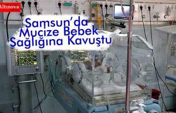 Mide ve bağırsakları dışarıda doğan bebek sağlığına kavuşturuldu