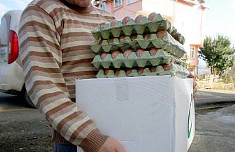 Ordu'da ihtiyaç sahiplerine 90 bin yumurta dağıtılacak