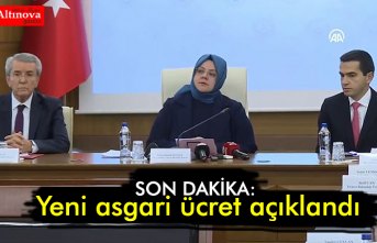 SON DAKİKA: Yeni asgari ücret açıklandı