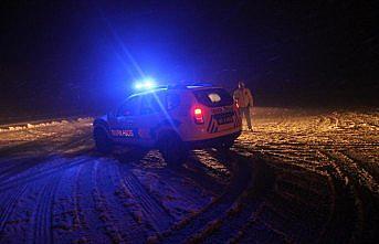 Tokat'ın yüksek kesimlerinde kar yağışı