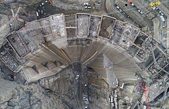 Yusufeli Barajı ve HES'in güncel görüntüleri paylaşıldı