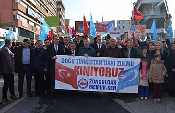 Zonguldak'ta, Çin'in Doğu Türkistan politikaları protesto edildi