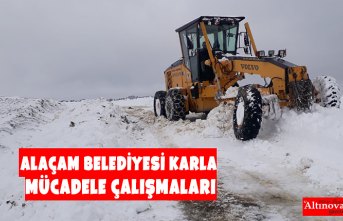 ALAÇAM BELEDİYESİ KARLA MÜCADELE ÇALIŞMALARI