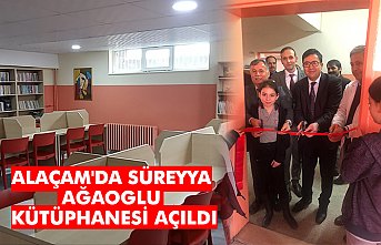 ALAÇAM'DA SÜREYYA AĞAOGLU KÜTÜPHANESİ AÇILDI