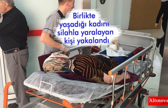 Birlikte yaşadığı kadını silahla yaralayan kişi yakalandı