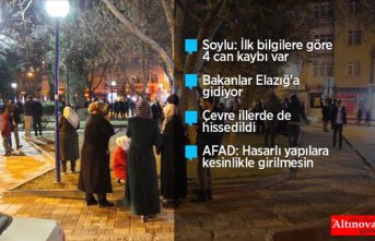 Elazığ'daki deprem Samsun, Tokat ve Çorum'da da hissedildi