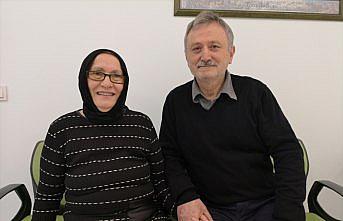 Eşine böbreğini bağışlamak için 20 kilo verdi