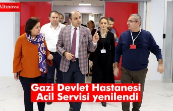 Gazi Devlet Hastanesi Acil Servisi yenilendi