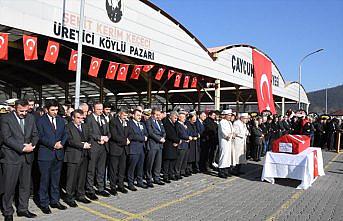 Hakkari'de şehit olan sözleşmeli er Miyanyedi son yolculuğuna uğurlandı
