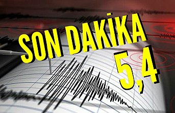 Manisa'da 5,4 büyüklüğünde deprem
