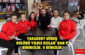 YAKAKENT GÜREŞ KULÜBÜ YILDIZ KIZLAR' DAN 2 BİRİNCİLİK, 2 İKİNCİLİK