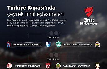 Ziraat Türkiye Kupası'nda çeyrek ve yarı final kuraları çekildi