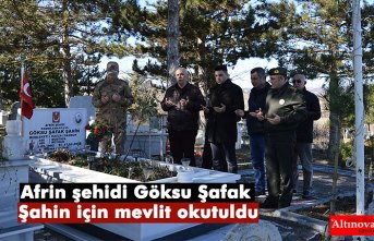 Afrin şehidi Göksu Şafak Şahin için mevlit okutuldu