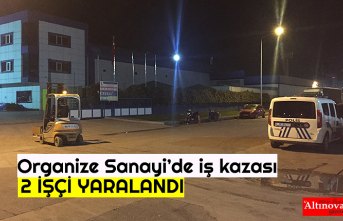 Alüminyum eritme kazanı ile makine arasına sıkışan 2 işçi yaralandı