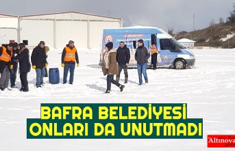 BAFRA BELEDİYESİ ONLARI DA UNUTMADI