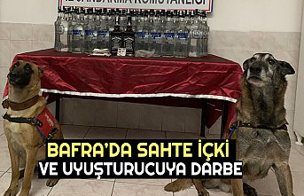 BAFRA’DA SAHTE İÇKİ VE UYUŞTURUCUYA DARBE