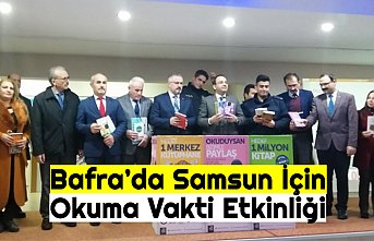 Bafra’da Samsun İçin Okuma Vakti Etkinliği