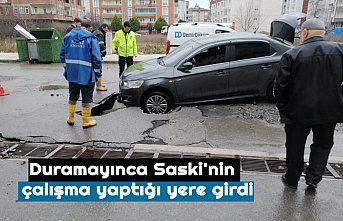 Duramayınca Saski'nin  çalışma yaptığı yere girdi