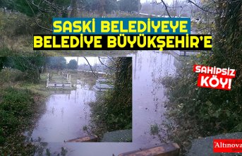 MEZARLIK SULAR ALTINDA KALDI