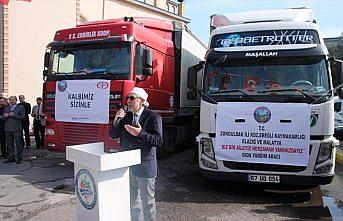 Zonguldak'tan depremzedelere 2 tır yardım malzemesi gönderildi