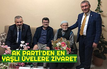 AK PARTİ'DEN EN YAŞLI ÜYELERE ZİYARET