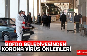 BAFRA BELEDİYESİNDEN KORONA VİRÜS ÖNLEMLERİ