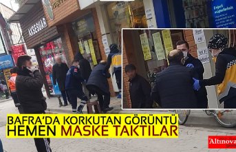 BAFRA'DA KORKUTAN GÖRÜNTÜ