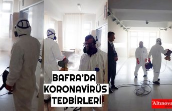 BAFRA’DA KORONAVİRÜS TEDBİRLERİ