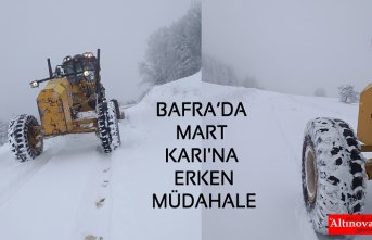 BAFRA’DA MART KARI'NA ERKEN MÜDAHALE