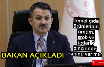 Bakan Pakdemirli: Temel gıda ürünlerinin üretim, stok ve tedarik zincirinde sıkıntı var mı?