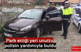 Park ettiği yeri unuttuğu aracını 3 gün sonra polisin yardımıyla buldu