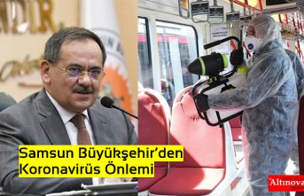 Samsun Büyükşehir’den Koronavirüs Önlemi